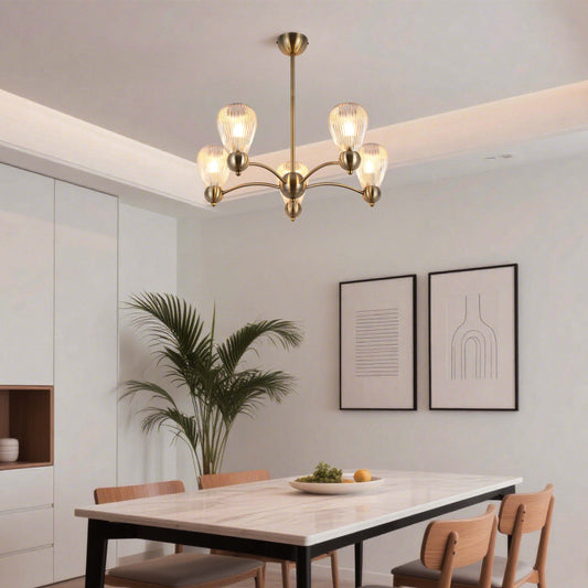 Pendant Lamp 68690/5 Antique Brass E14x5