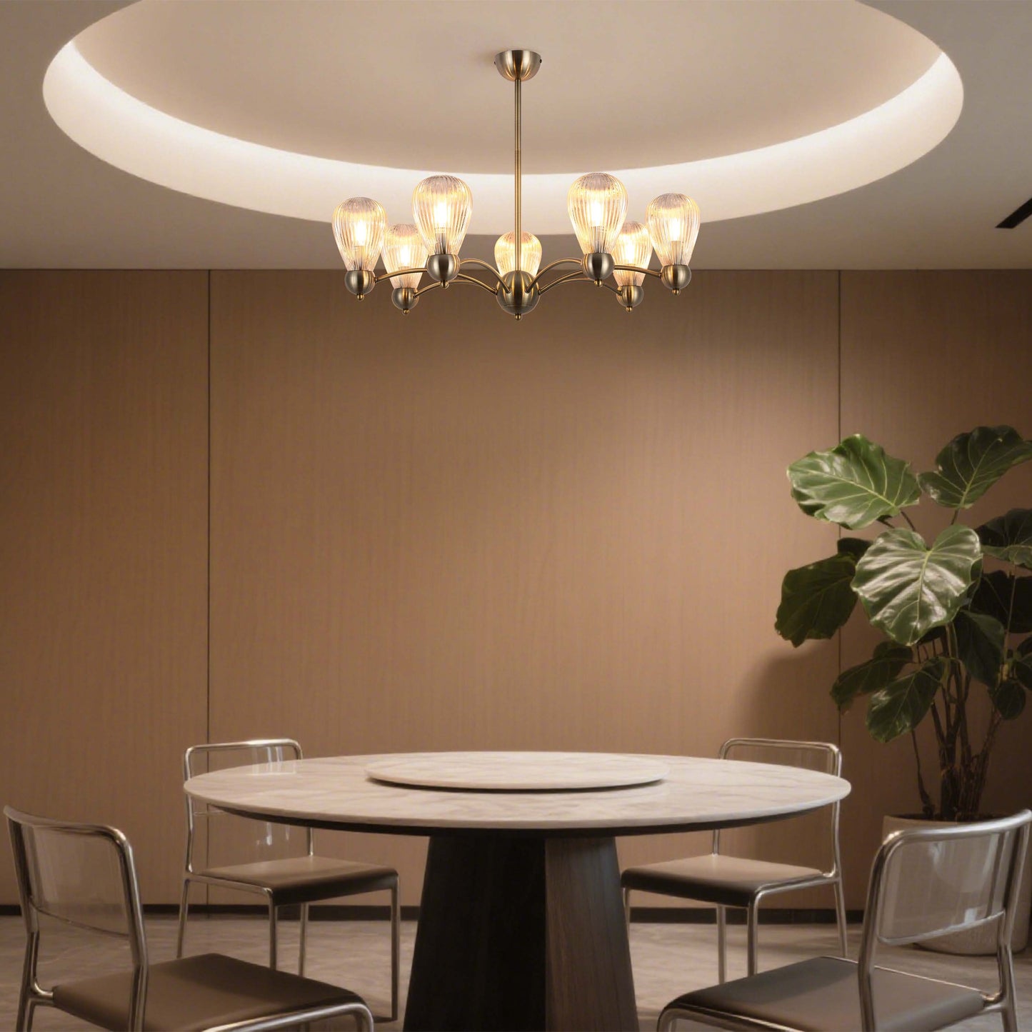 Pendant Lamp 68690/7 Antique Brass E14x7