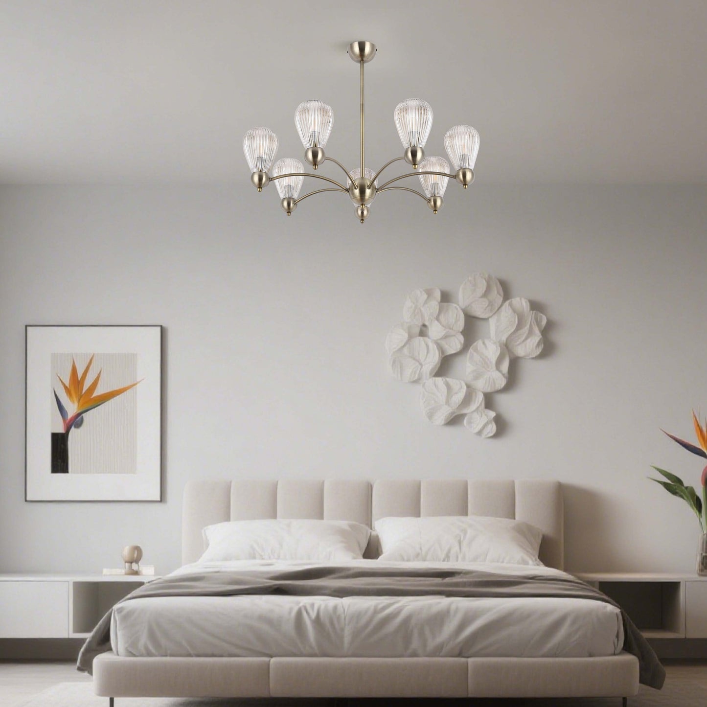 Pendant Lamp 68690/7 Antique Brass E14x7