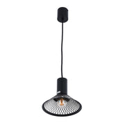 Modern Matte Black Disc Shade Pendant Light, 1 to 8-Light E14