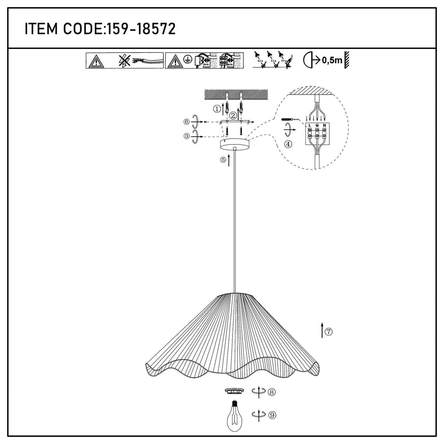 Natural Raffia Paper Woven Pendant Light, 1x E27
