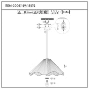 Natural Raffia Paper Woven Pendant Light, 1x E27