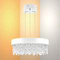 Premium Modern Crystal LED Chandelier, Dimmable with 2.4G Remote, 3CCT