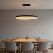 Premium Modern Crystal LED Chandelier, Dimmable with 2.4G Remote, 3CCT