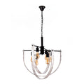 Rustic 6-Light Orb Pendant Light, Black & Distressed White, E27
