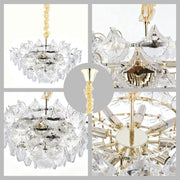 Luxury Gold Crystal Chandelier Collection M2123, 9 to 45 Light E14