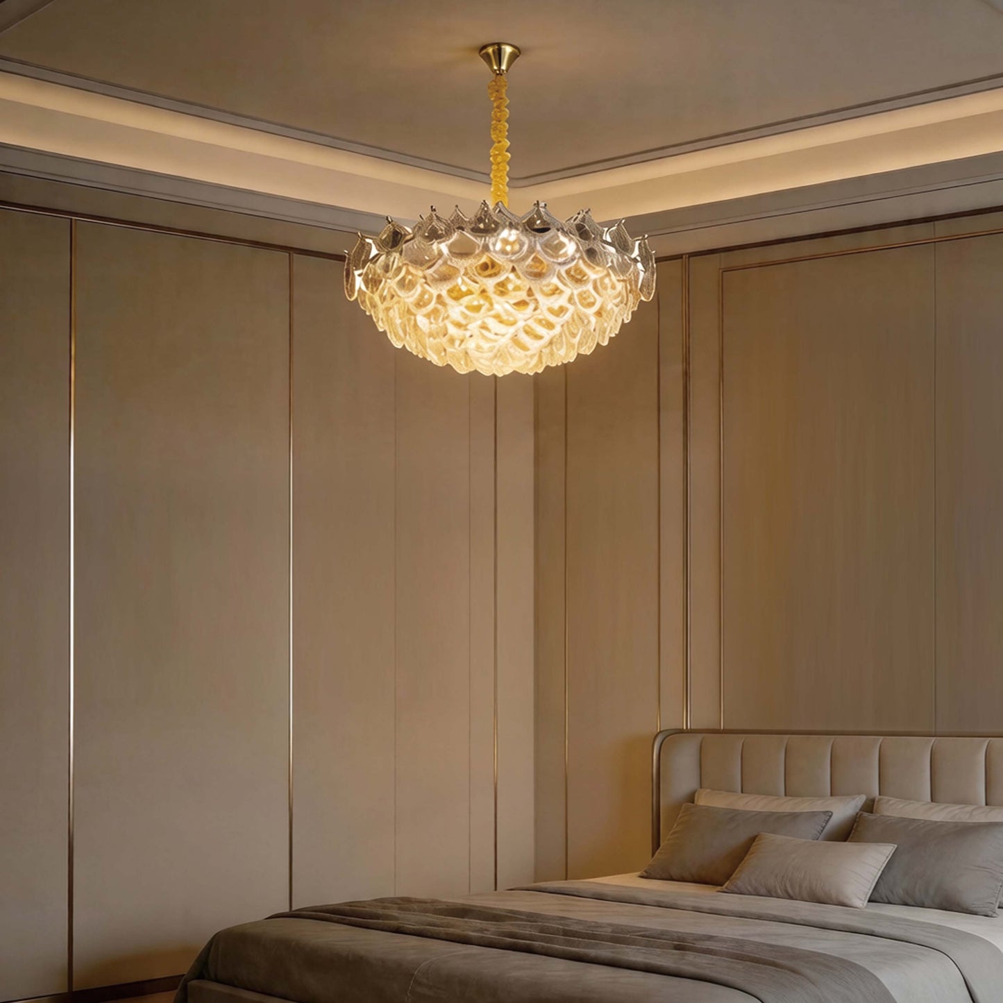 Luxury Gold Crystal Chandelier Collection M2123, 9 to 45 Light E14