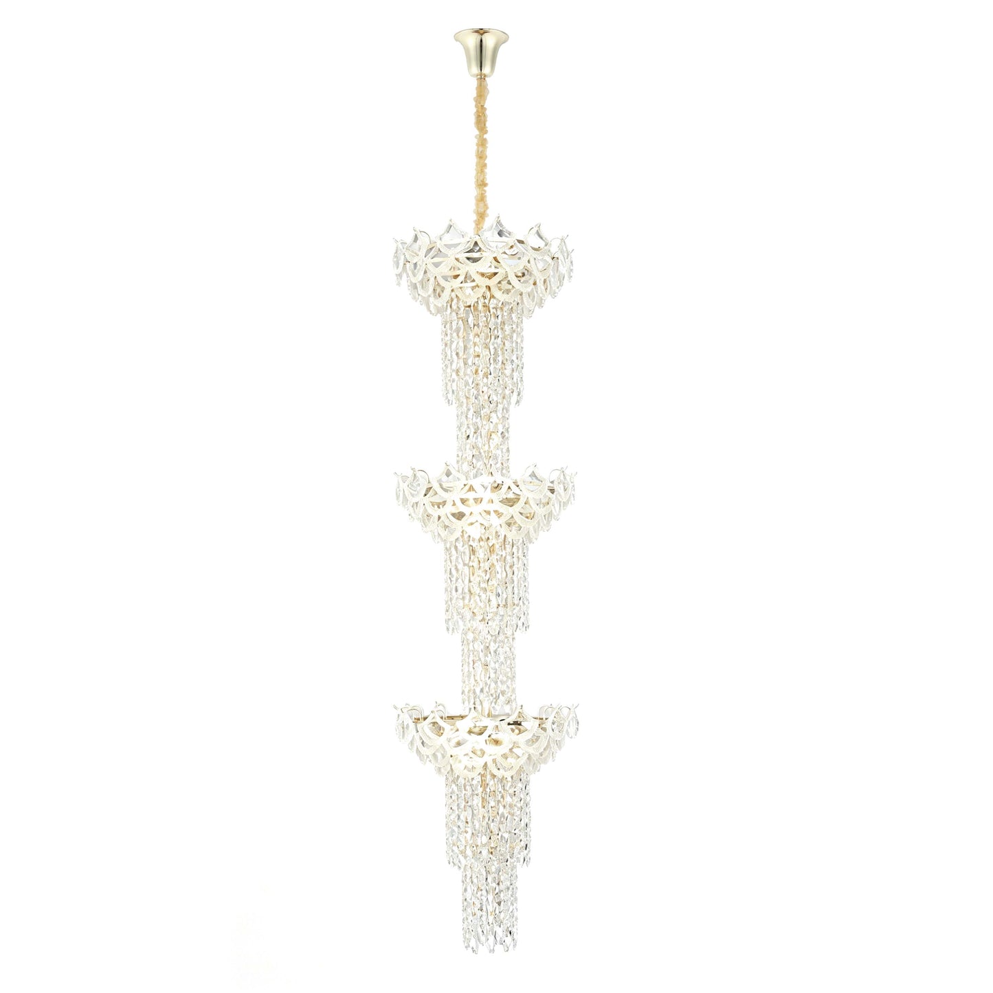 Luxury Gold Crystal Chandelier Collection M2123, 9 to 45 Light E14