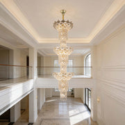 Luxury Gold Crystal Chandelier Collection M2123, 9 to 45 Light E14