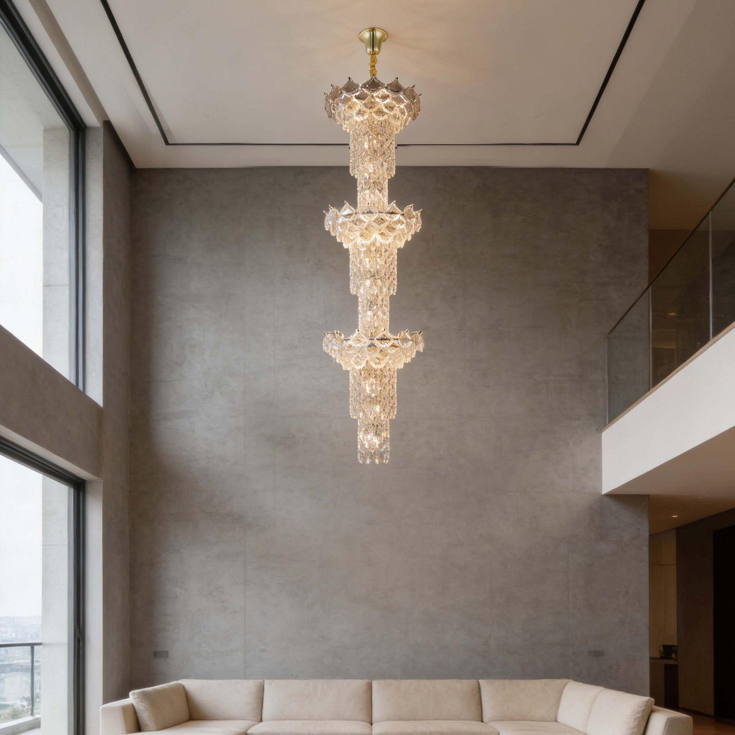 Luxury Gold Crystal Chandelier Collection M2123, 9 to 45 Light E14