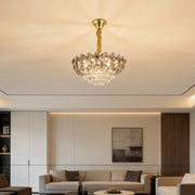 Luxury Gold & Crystal Empire Chandelier Collection M2158, 12 to 42 Light E14
