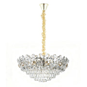 Luxury Gold & Crystal Empire Chandelier Collection M2158, 12 to 42 Light E14