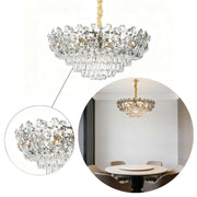 Luxury Gold & Crystal Empire Chandelier Collection M2158, 12 to 42 Light E14