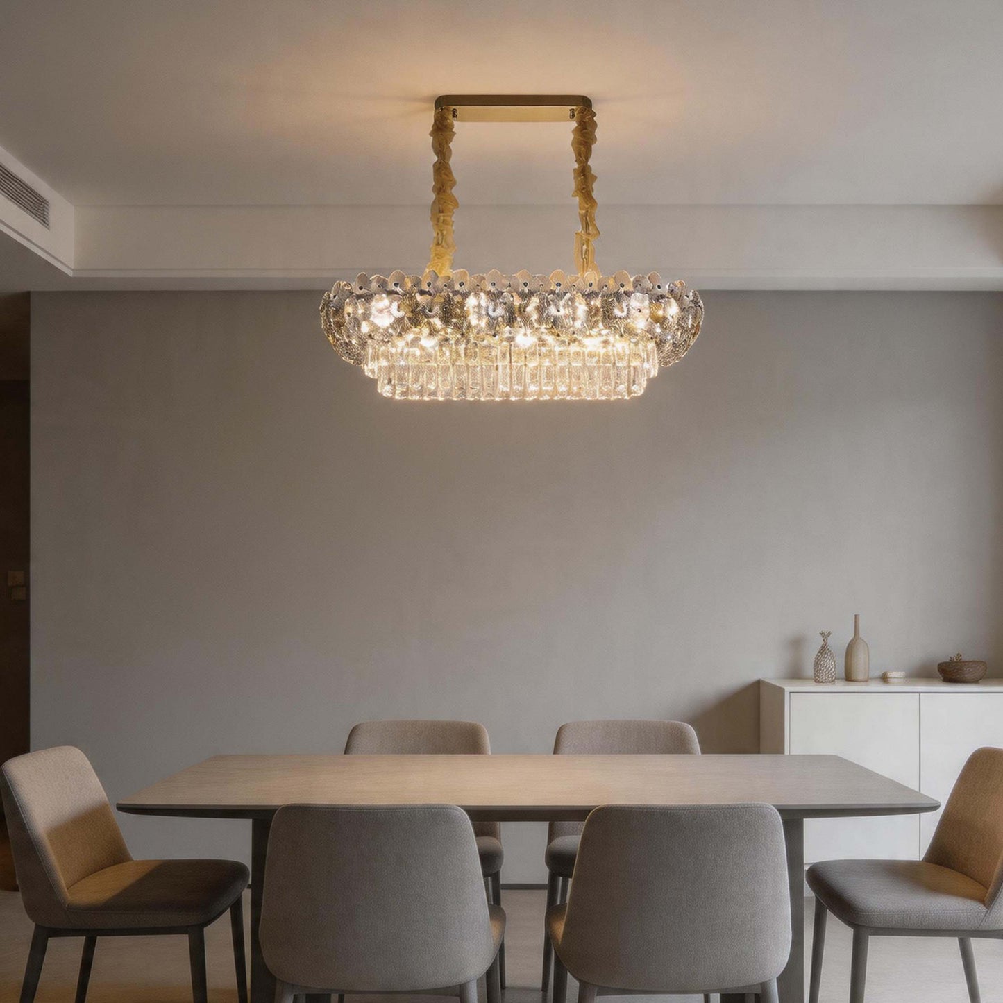Luxury Gold & Crystal Empire Chandelier Collection M2158, 12 to 42 Light E14