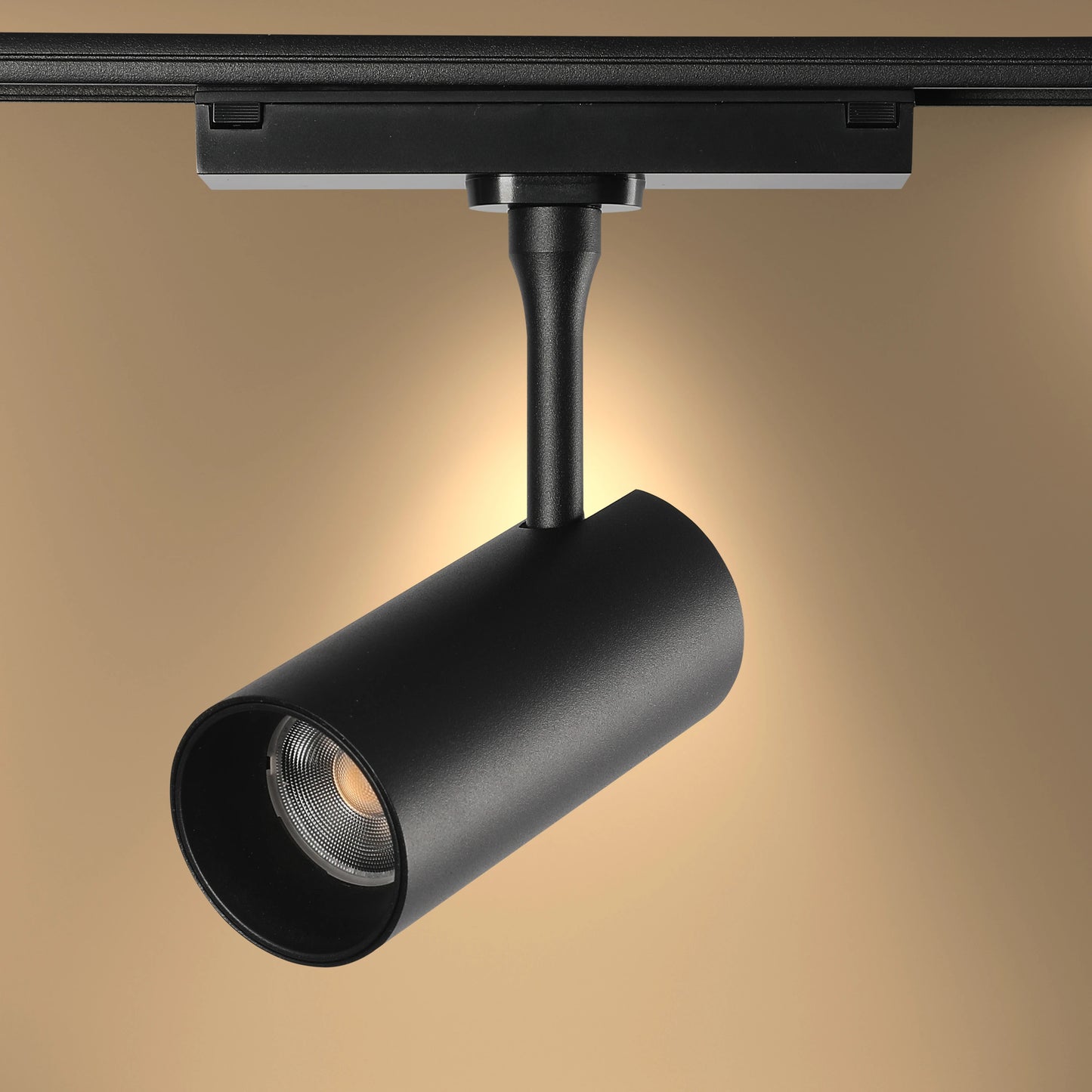 Magnetic Cylinder Focus LED Track Light Black 4000K
