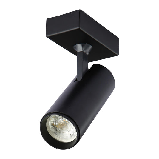 Virmo Rotatable Long Cylinder GU10 Spotlight Square or Linear Rose Side Connected Black