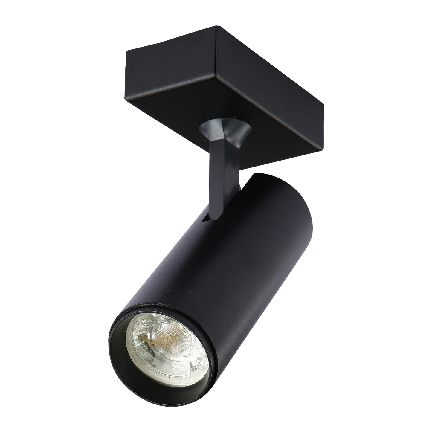 Virmo Rotatable Long Cylinder GU10 Spotlight Square or Linear Rose Side Connected Black