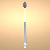 Slim Cylindrical LED Pendant Light - 7W, 4000K Cool White, IP20