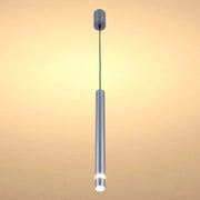 Slim Cylindrical LED Pendant Light - 7W, 4000K Cool White, IP20