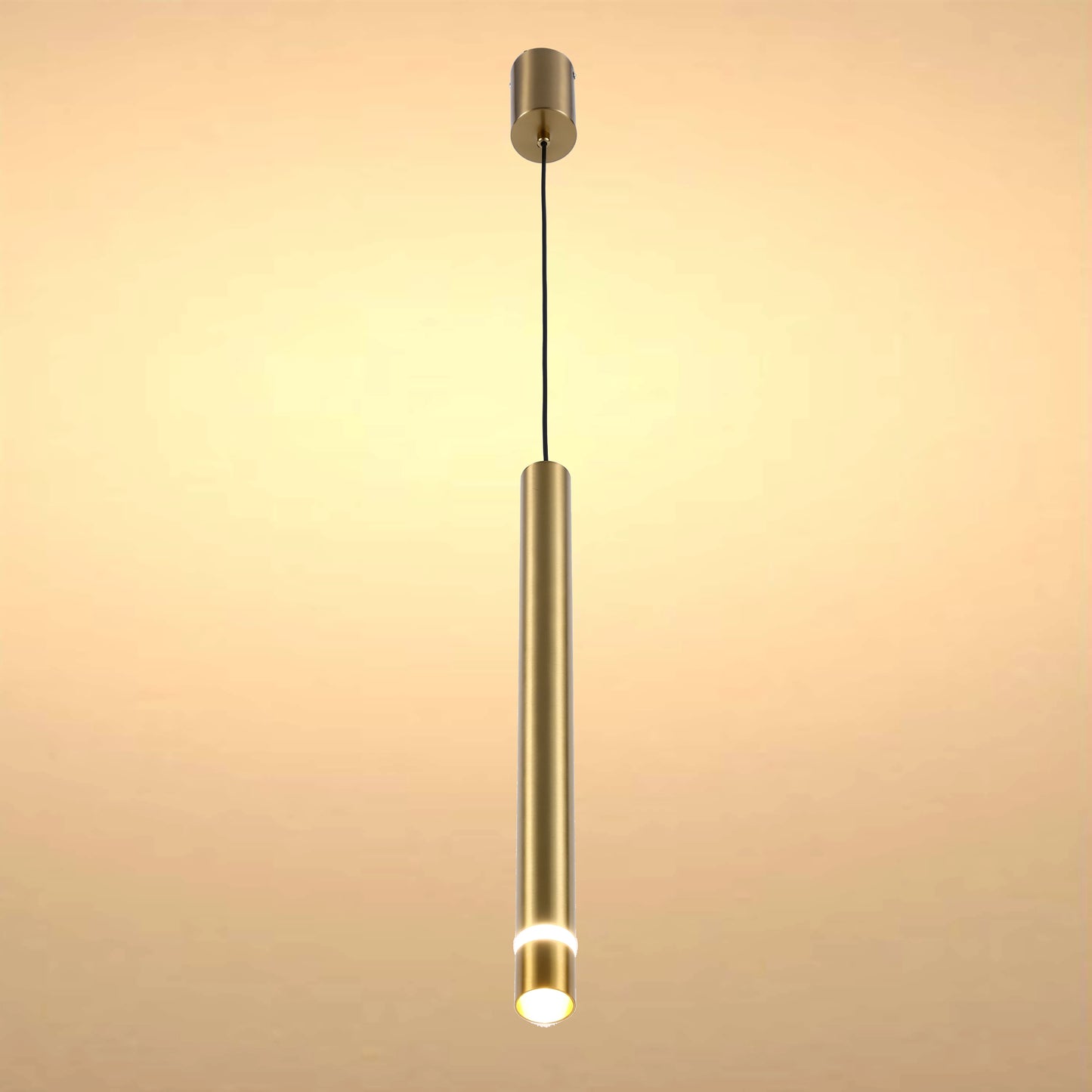 Slim Cylindrical LED Pendant Light - 7W, 4000K Cool White, IP20