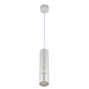 Geometric Textured Pendant Light - GU10 Fitting, Dimmable, 240mm Height