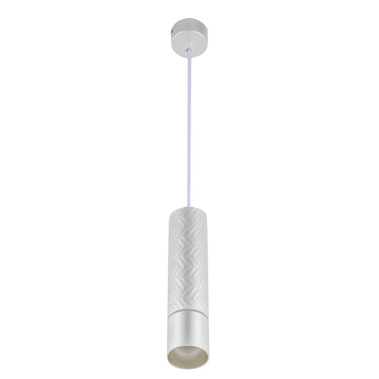 Geometric Textured Pendant Light - GU10 Fitting, Dimmable, 240mm Height