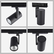 Adjustable Black LED Track Spotlight, 10W-30W Selectable 3CCT