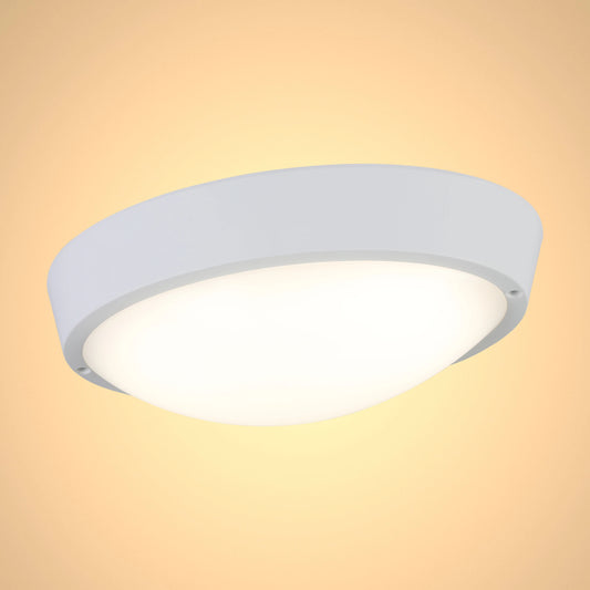 LED Bulkhead Light IP65 Ceiling Wall Interior Exterior 4000K White