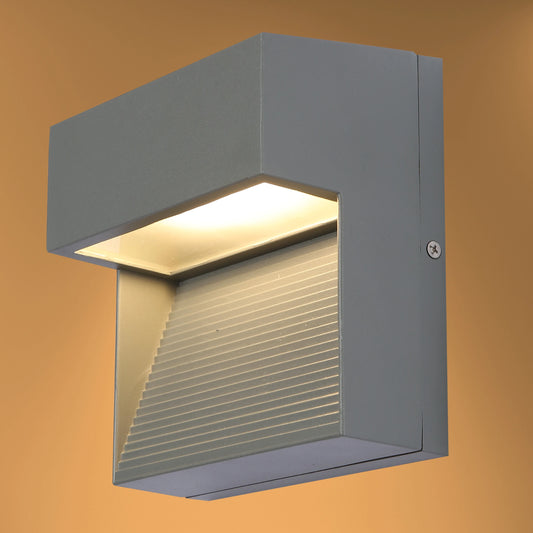 LED Diecast Aluminium Stair and Wall Light 5W IP54 Grey