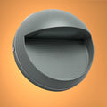 LED Diecast Aluminium Round Stair and Wall Light 5W IP54 Grey