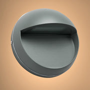 LED Diecast Aluminium Round Stair and Wall Light 5W IP54 Grey