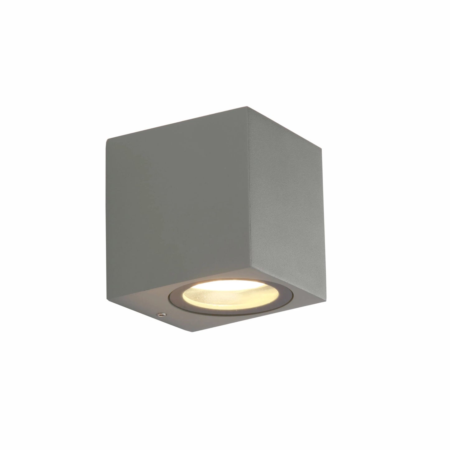 Cuboid Wall Lamp IP44 GU10 Grey
