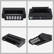 12W Black LED Wall Washer Light, IP65 Outdoor, 3CCT Selectable
