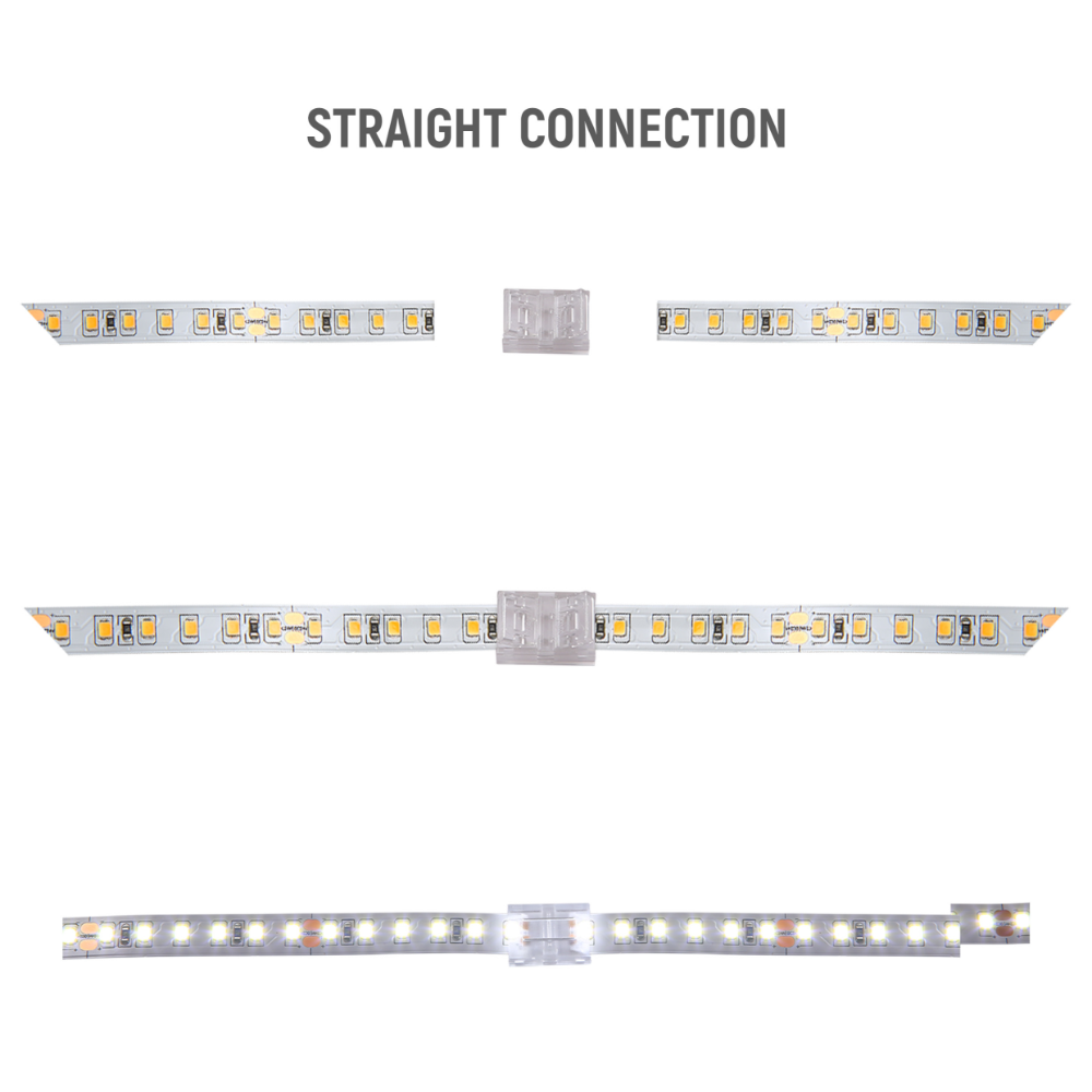 Application of 2 pin led strip straight connector