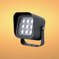 18W Architectural LED Spot Flood Light with Visor, Dark Grey, 3000K IP65