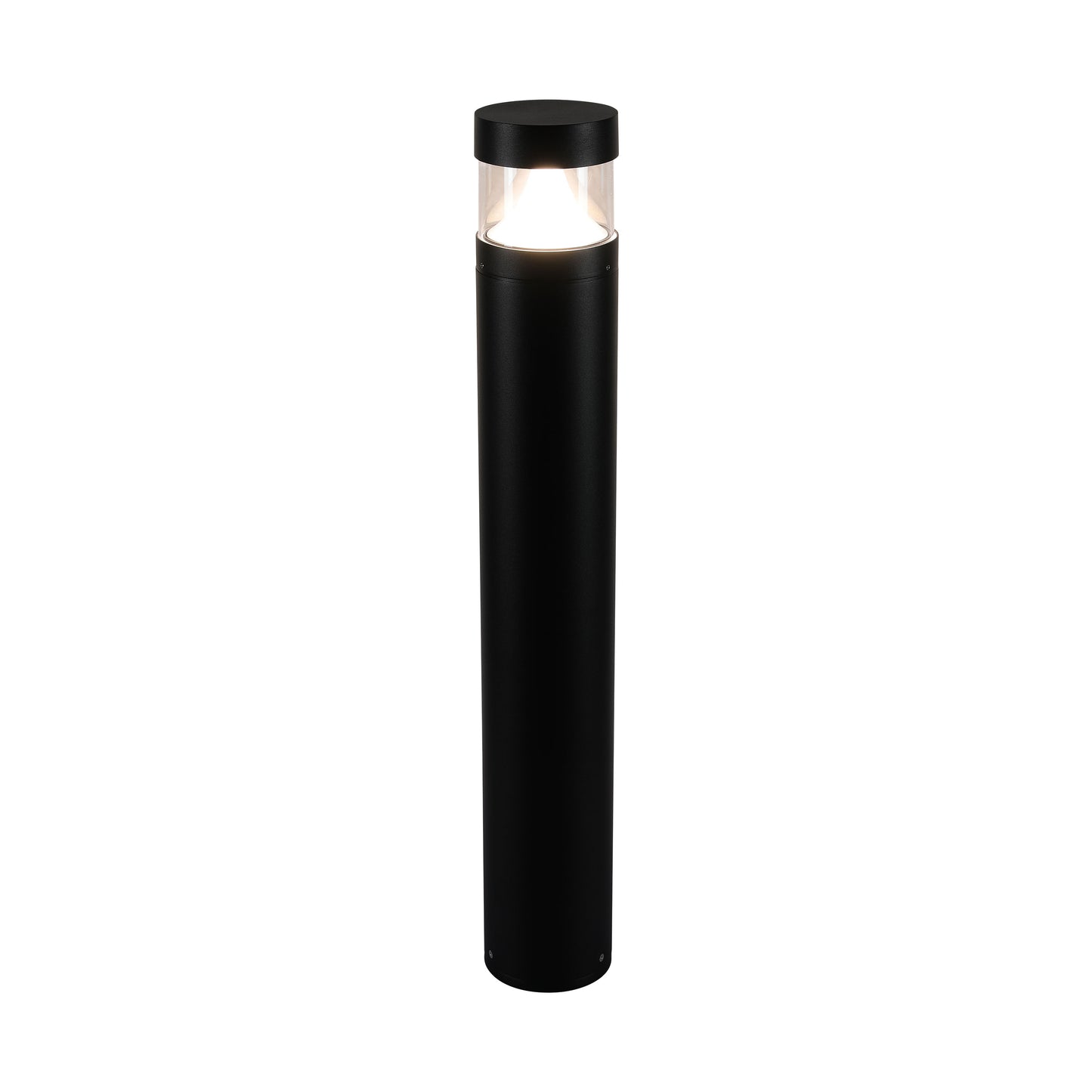 10W Modern Black LED Bollard Garden Light, 800mm, 3CCT Selectable IP65