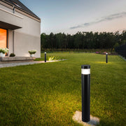 10W Modern Black LED Bollard Garden Light, 800mm, 3CCT Selectable IP65