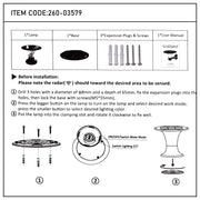 15W Solar LED Pillar Bollard Light, Dual CCT 4000K/6000K, Black IP65