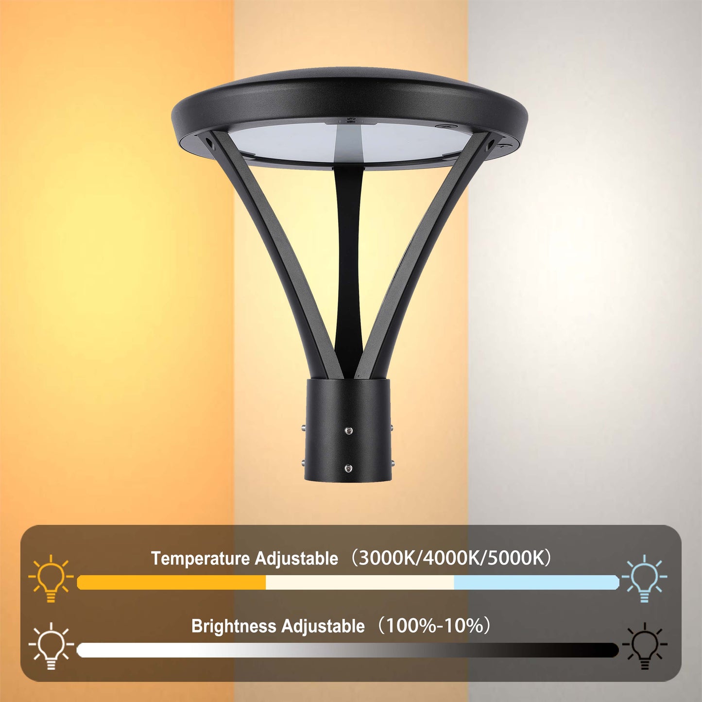 LED Outdoor Light Black ALP03-BK 100/80/60W 3CCT