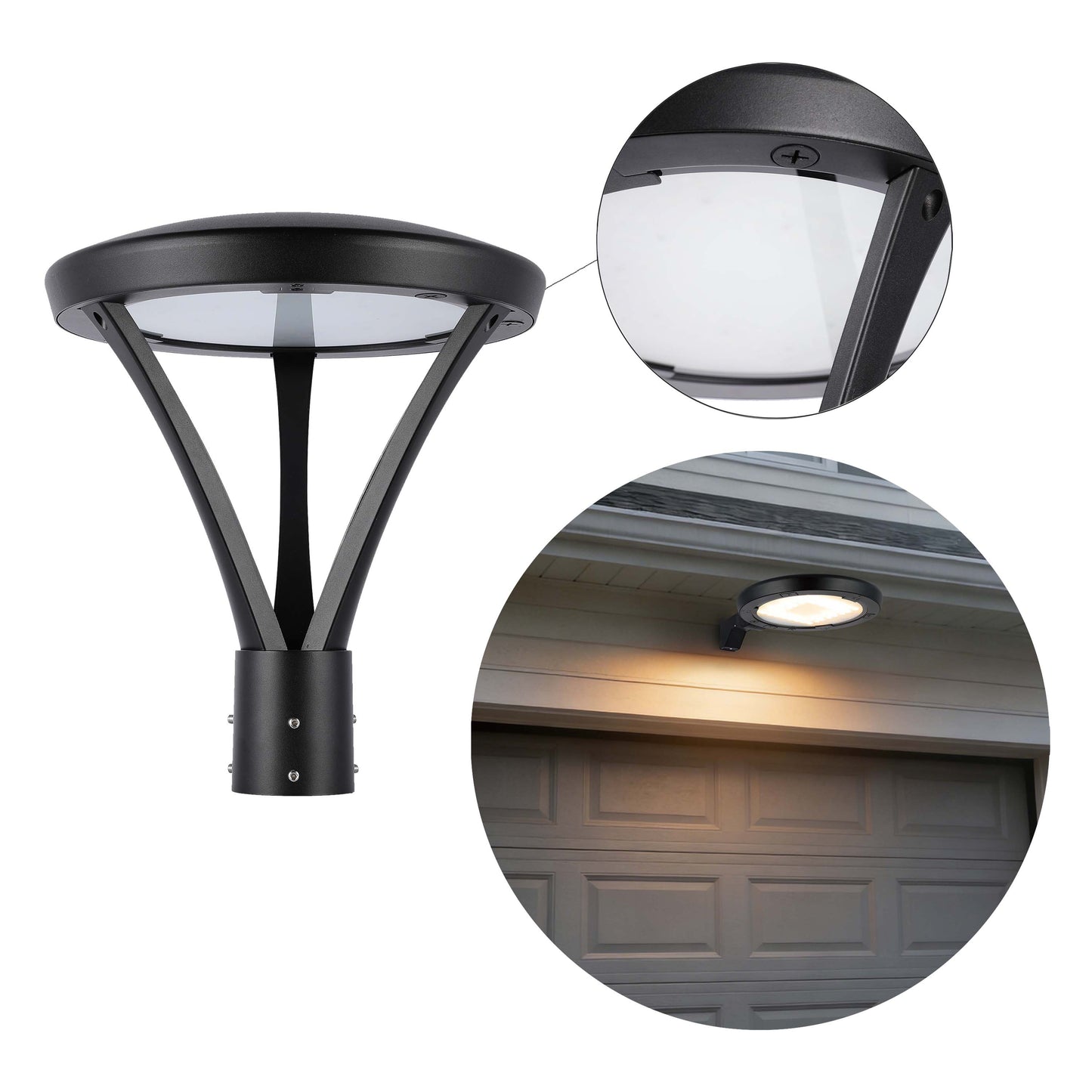 LED Outdoor Light Black ALP03-BK 100/80/60W 3CCT