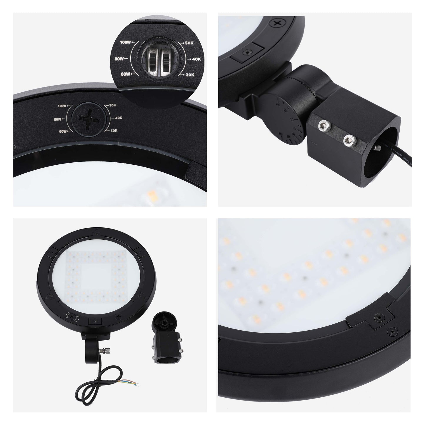 LED Outdoor Light Black ALP03-SFM 100/80/60W 3CCT