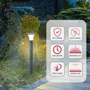 specifications of TEKLED 80cm Black Solar LED Bollard Pathway Light