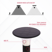sensor mode on and off  for TEKLED 80cm Black Solar LED Bollard Pathway Light