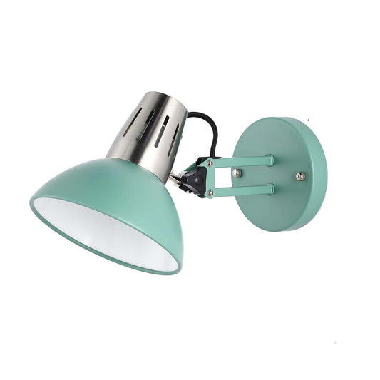 Adjustable Black Wall Light with In-Line Switch