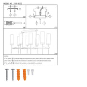 User manual for American Fluted Glass Chandelier Ceiling Light-159-18222