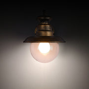 Artu Outdoor Lantern Wall Light Black E27 Golden 2