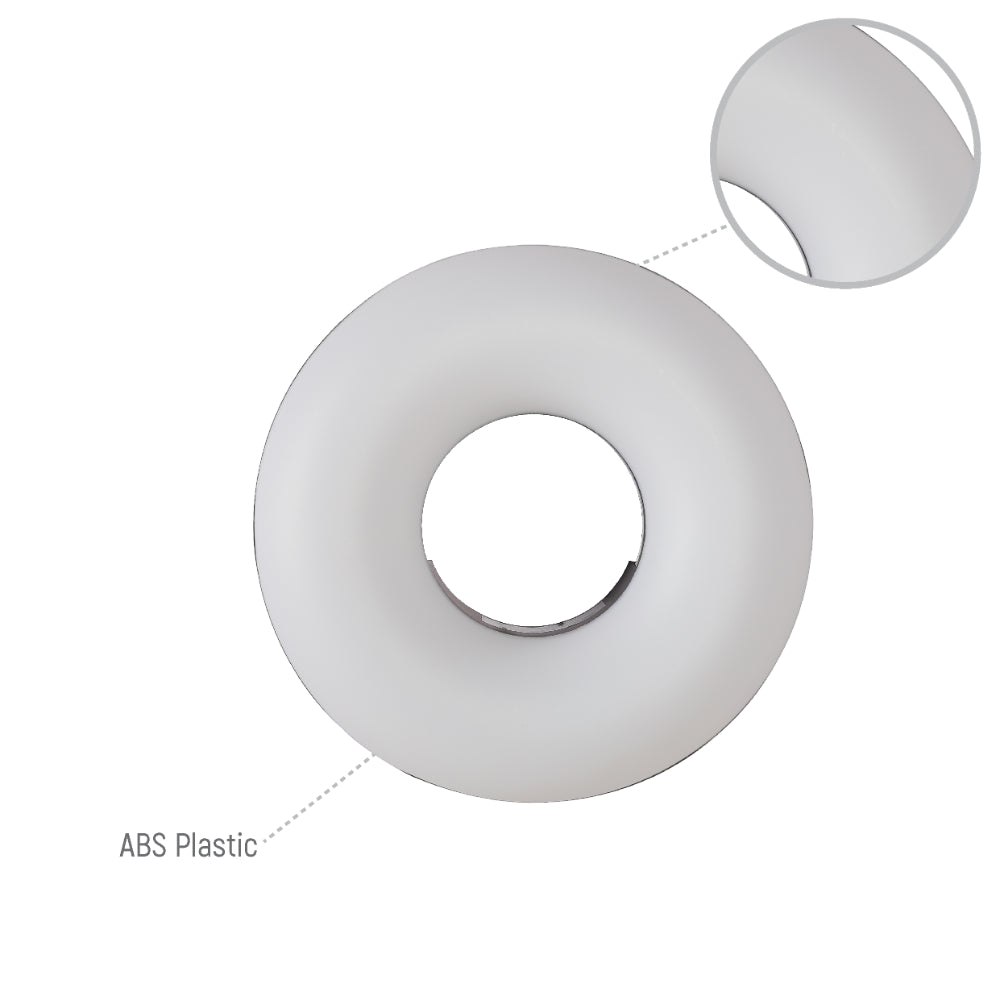 Bagel Plastic Ring Modern LED Outdoor Wall Light 15W Black Cool White