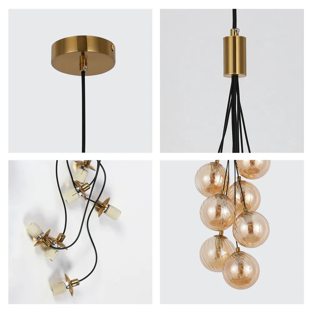 Close shot of the Balloon Cluster Pendant Light-159-18264