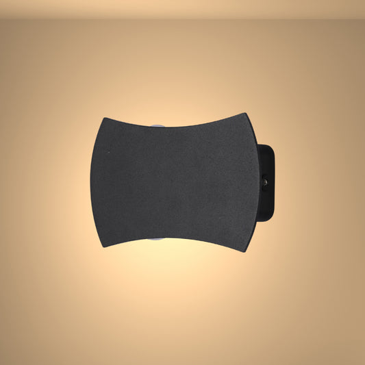 Black Up Down Outdoor Modern LED Wall Light 4000K 1