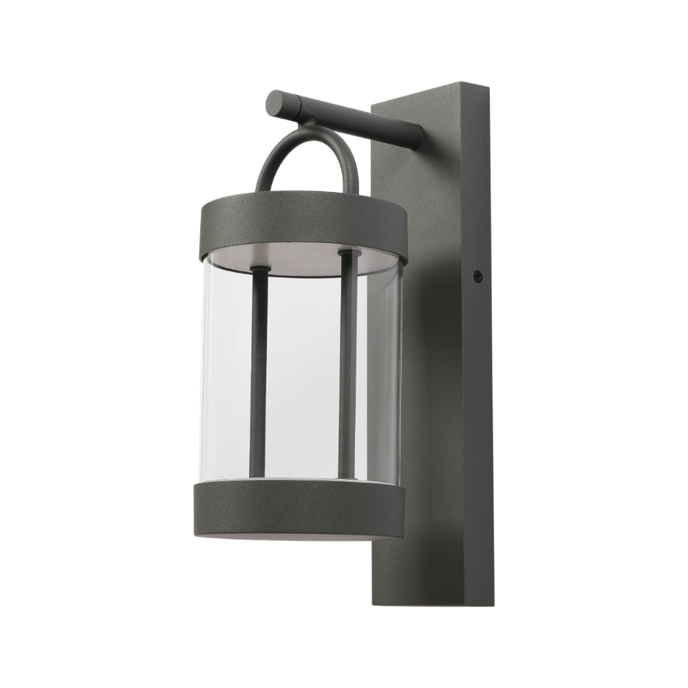 Cassian LED Outdoor Lantern Wall Light 8W 3000K Dark Grey